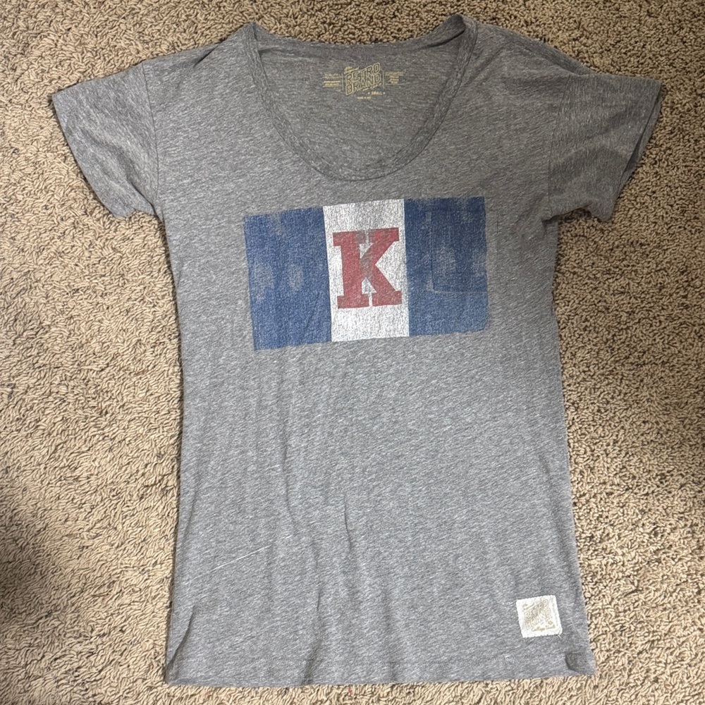 Original Retro Brand Gray KU tee